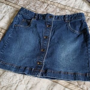 INC Blue Denim mini Skirt. Size 6P
